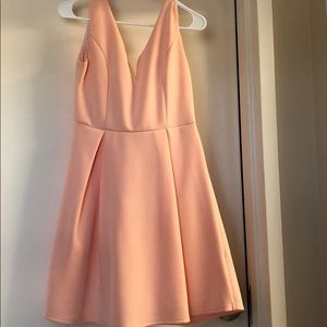 Sweetheart strapless dress (peach)
